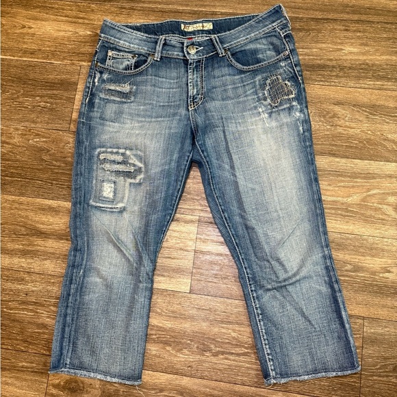 BKE Culture Cropped Capri Stretch Denim Jeans Size 31 - Picture 1 of 8